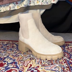 Steve Madden Hayle Sock Boots Suede